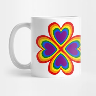 LGBT Flowers of various colors bloom in equal measure on white background Mug